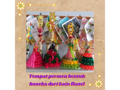 tempat permen dari kain flanel